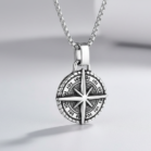 charms men compass chain