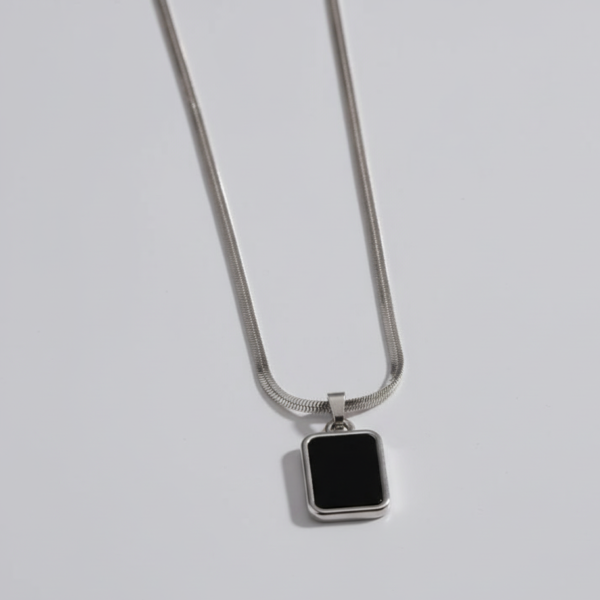 Black Bar Stainless Steel Chain