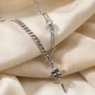 Cross Korean Stainless Steel Chain
