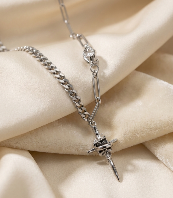 Cross Korean Stainless Steel Chain