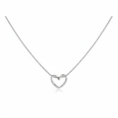 Silver Heart Women's Stainless Steel Chain