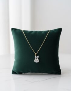 Charms Women Bunny Stainless Steel Pendant Chain