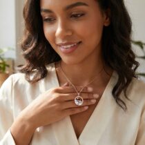 Crystal moon Pendant