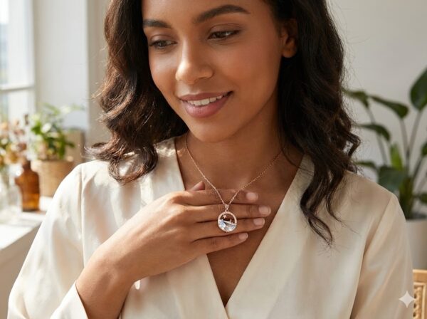 Crystal moon Pendant