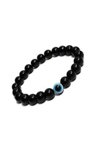 The Extra Black Beads Evil Eye Unisex Bracelet