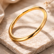 Golden Curve Stainless Steel Bracelet