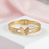 Golden Single Butterfly Bracelet