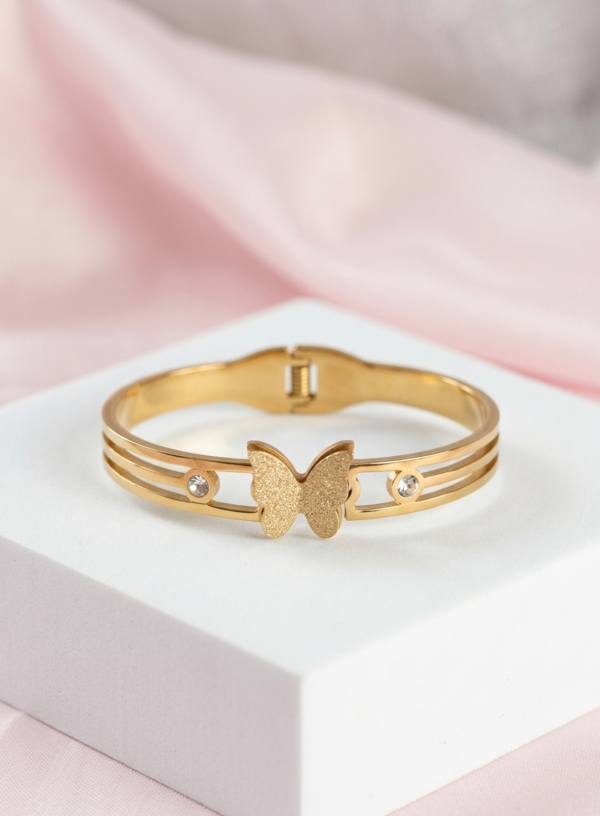 Gemini_Generated_Image_igxf4nigxf4nigxf Golden Single Butterfly Bracelet