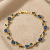Royal Blue Tulip Bracelet