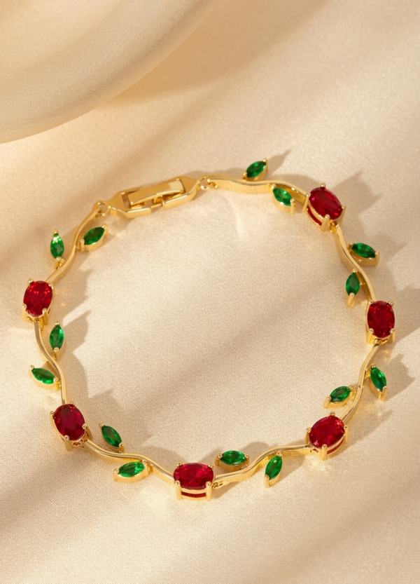 Gemini_Generated_Image_u4jlr7u4jlr7u4jl Red Green Tulip Bracelet