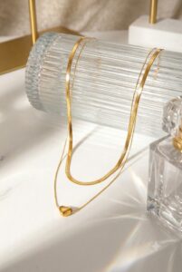 Small Heart Double Heart Chain - The Extra