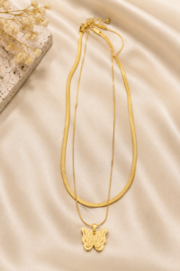 Double Layer Butterfly & Snake Chain – The Extra